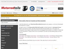 Tablet Screenshot of motorradteile-service.de